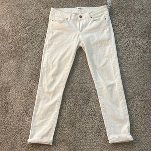 Paige White Crop Jeans